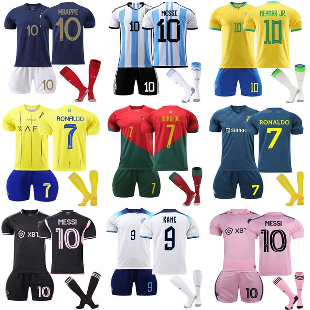 2023-2024 Adults Kids Kits Training Suits Short Shirt+Shorts+Sock Sports Sets wq
