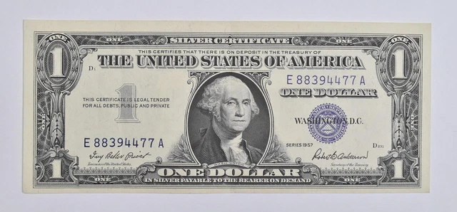 Crisp - 1957 United States Dollar Currency $1 Silver Certificate *971