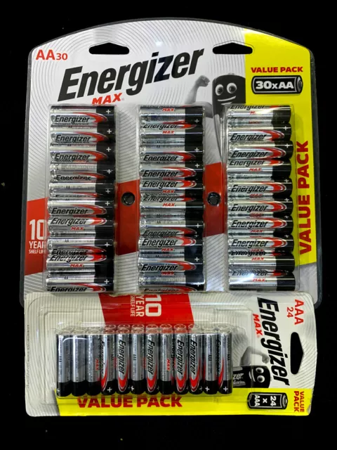 Energizer MAX VALUE PACK - 30*AA or 24*AAA