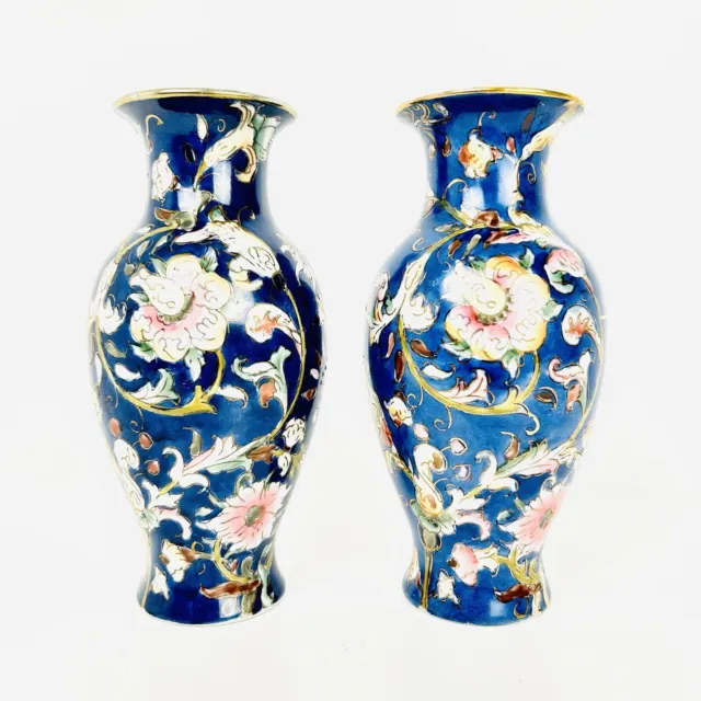 Decorative Baluster Chinese Vases Chinoiserie Florals classic home décor design 3