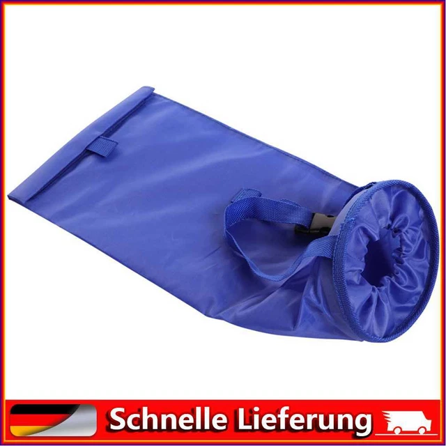 Soporte de basura trasero portátil para asiento de automóvil bolsa colgante herramientas de limpieza de automóviles (azul)