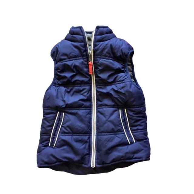 Carters Boys Puffer Vest Size 4T Navy