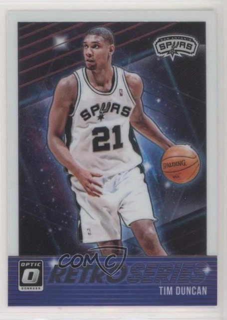 2018-19 Panini Donruss Optic Retro Series Tim Duncan #11 HOF
