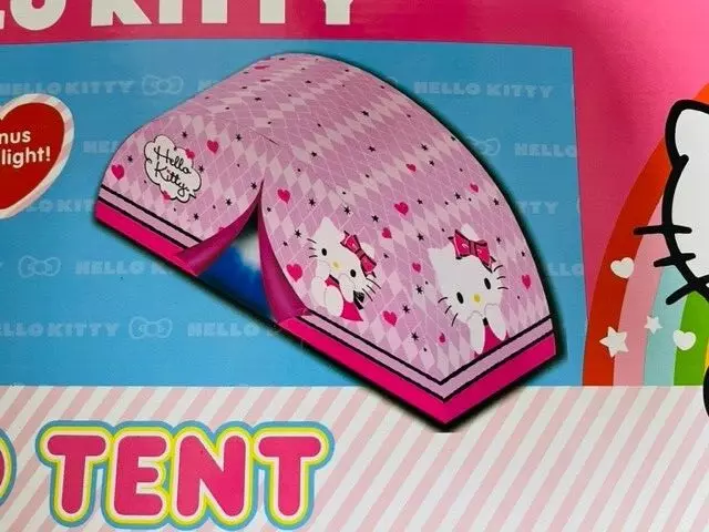 Sanrio Hello Kitty Bed Tent Twin Bed Pink w/ Bonus Flashlight 2