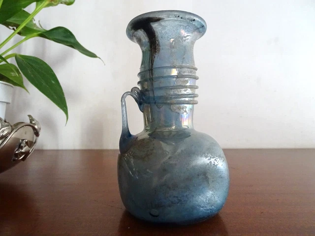 Vase Murano Scavo Seguso Vetri d'Arte verre irisé type balsamaire - H 10,3 cm -LOT 14 - Décoration