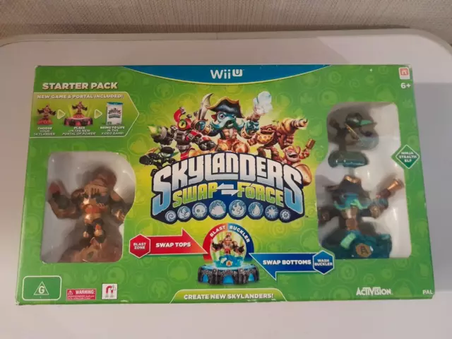 wii u Skylander swap force starter set boxed and complete -new sealed