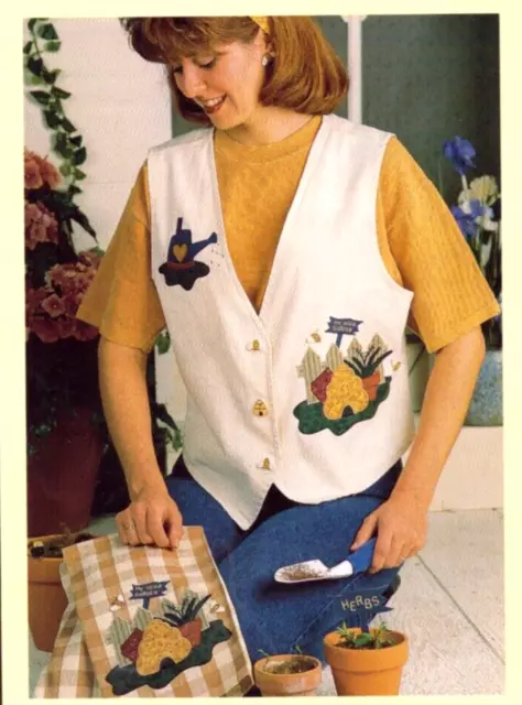 My Herb Garden ~ Featuring a unique Towel/Vest Applique