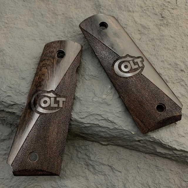 1911 Grips Full Size,Magwell Cut, Smooth Classic, Unique Designs La