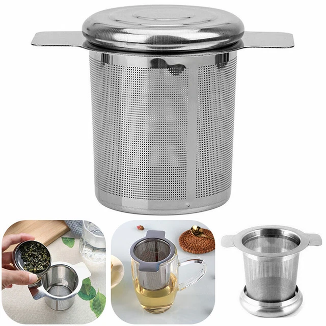 STAINLESS STEEL MESH Tea Infuser Strainer Loose Leaf Metal Cup Filter