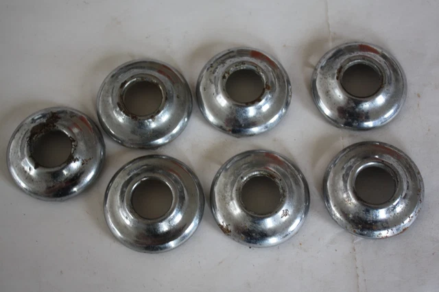 Lot de 7 Collerettes Coupelles Poignées de porte Citroen Traction Rosalie