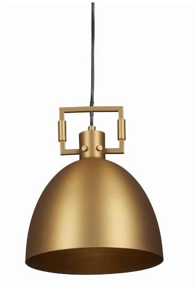 Luka 1 Light Brass Modern Farmhouse Pendant