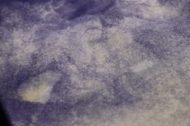 Spring Stomr ALFOMBRA TEÑIDA A MANO LANA ENGANCHADA Teñida azul más de 1/8 yarda
