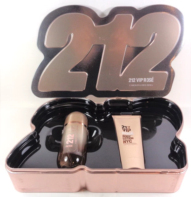 212 VIP Rose' By Carolina Herrera 2 PC Set EDP Spray  2.7 oz./80 ml+ Lotion NEW