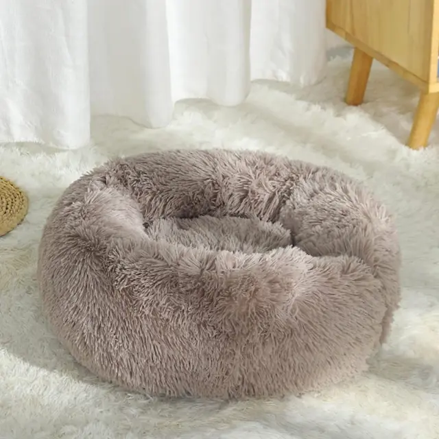 Calming Donut Dog Bed for Small to Large Dogs, Cat & Puppy Bed: Anti-Anxiety, Se