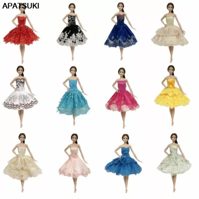 10pcs/lot Random Ballet Dresses For Barbie Doll Clothes Gown Clothes For Barbie 2