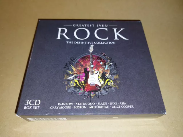 Greatest Ever Rock ~ The Definitive Collection 3 X Cd Boxset Boston Motorhead...