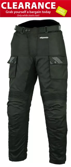 RKsports Storm-3 Motorcycle motorbike Black Trouser with CE armour Cordura