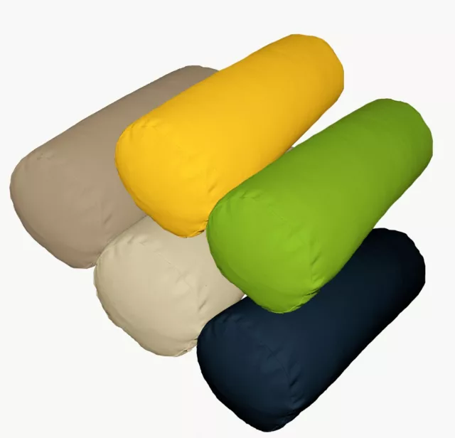 Bolster Cover*A-Grade Cotton Canvas Neck Roll Tube Yoga Massage Pillow Case*La1
