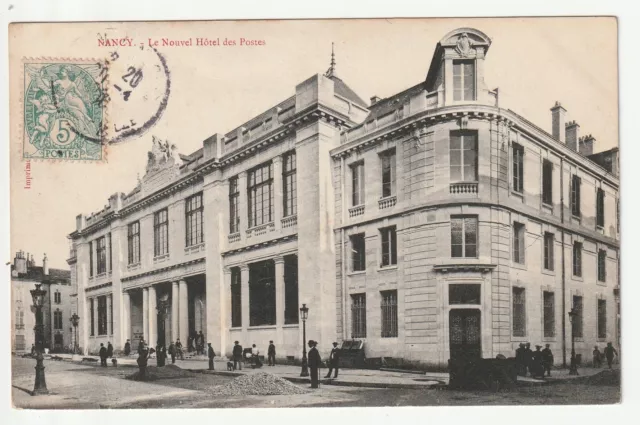 NANCY - Meurthe & Moselle - CPA 54 - the new Hotel des posts - car