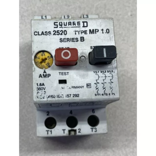 Square D Class 2520 Type MP 1.0 Series B USED