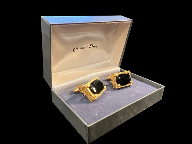 Vintage Early Christian Dior Cufflinks Gold Jewels