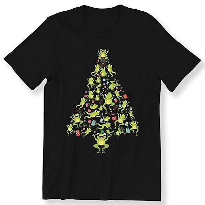 Frog Christmas Ornament Tree Men Ladies Kids Adult T-shirt Frog Lovers Gift Top