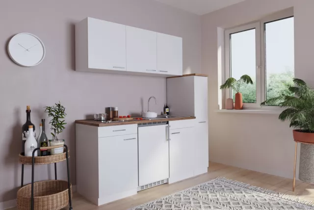 Cucina Mini Cucina Singola Cucinino Blocco Cucina Bianco Luis 180 CM
