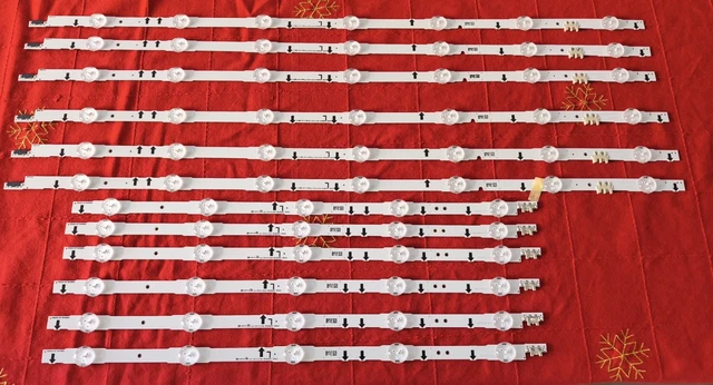 10 LED SMD 3228 Per Retroilluminazione TV, 3V 1.5W, Ricambio Striscia