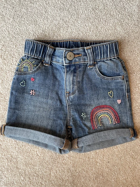 Girls Age 4 years x2 Denim Shorts Summer Bundle GAP NEXT 2