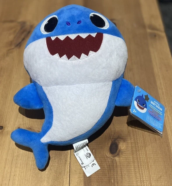 PINKFONG BABY SHARK Daddy Shark Blue Singing Plush Teddy Toy New FREE
