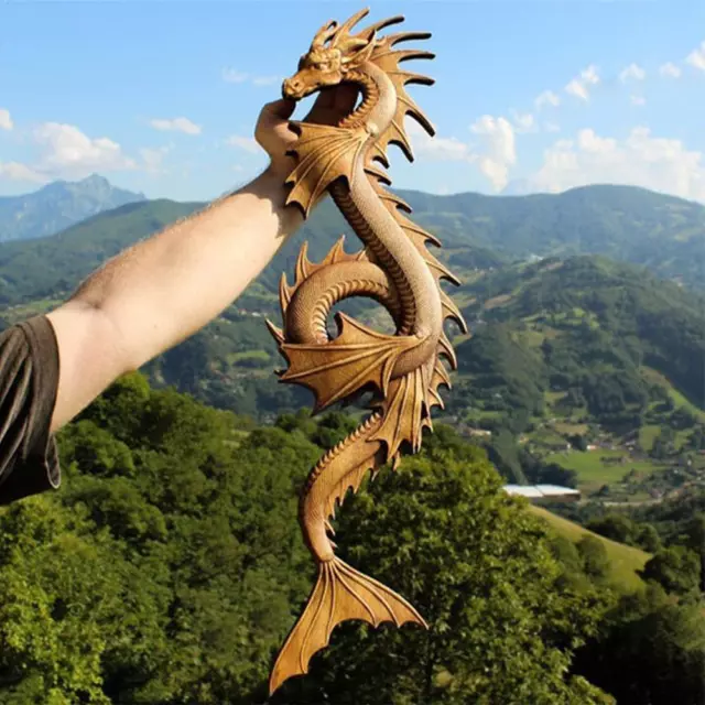 Dragon Wall Art Carving Hanging-Home Decor--new.