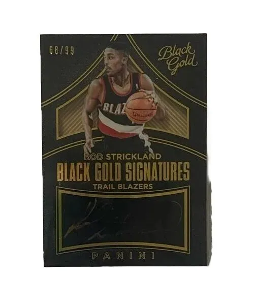 /99 Rod STRICKLAND 2015-16 Panini BLACK GOLD Basketball SIGNATURE AUTO Blazers