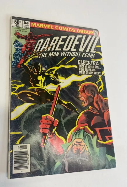 Daredevil 168 1st App. of Elektra (1981) Marvel Key Issue