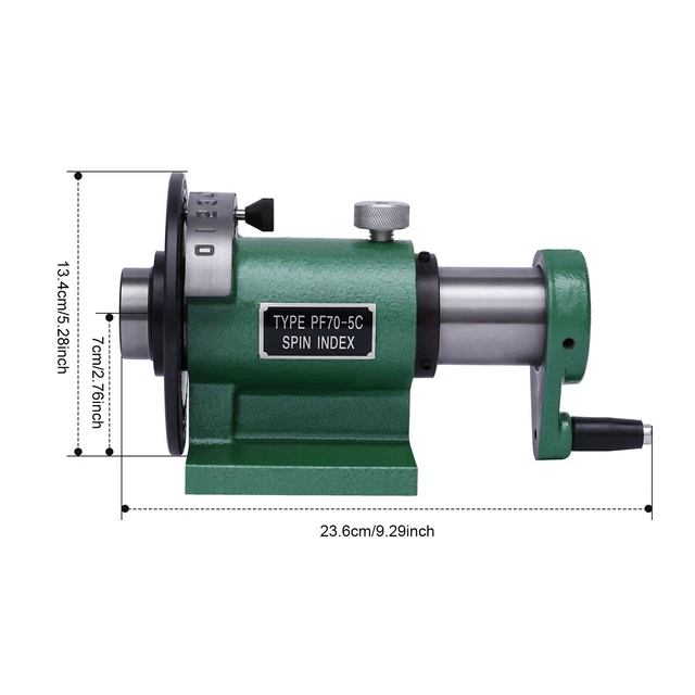 Indexing Fixture Collet Indexer Precision PF70/5C Collet Spin Index Fixture Jig Indexing Fixture Collet Indexer Precision PF70/5C Collet Spin Index Fixture Jig