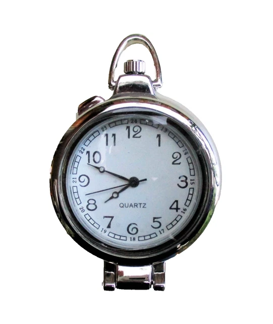 Montre à Gousset En Métal Argenté - Mouvement à Quartz - Unisexe Adulte - Neuf Sans étiquette