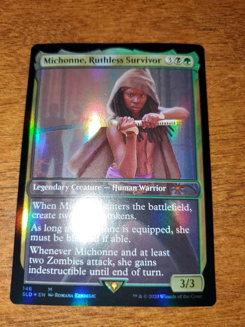 michonne mtg card Commander Top 10: Michonne, Ruthless Survivor she must be blocked if able Secret Lair x The Walking