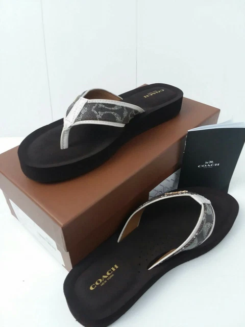 Coach judy flip flops size 2025 8