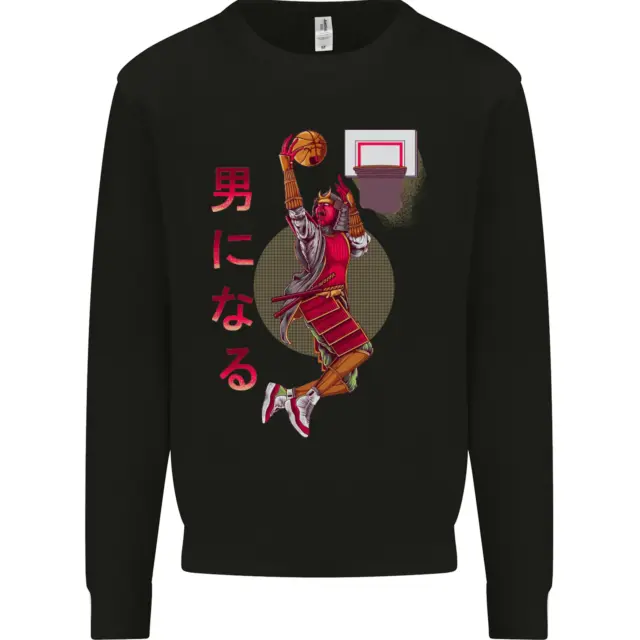 Samurai Basketball Player Kids Sweatshirt Jumper