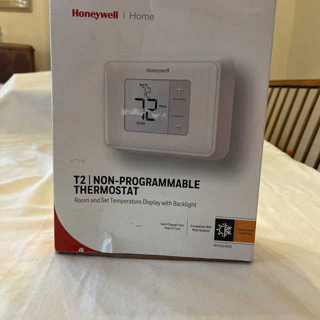 HONEYWELL HOME T2 Nonprogrammable Thermostat RTH5160D1003 White 19.99
