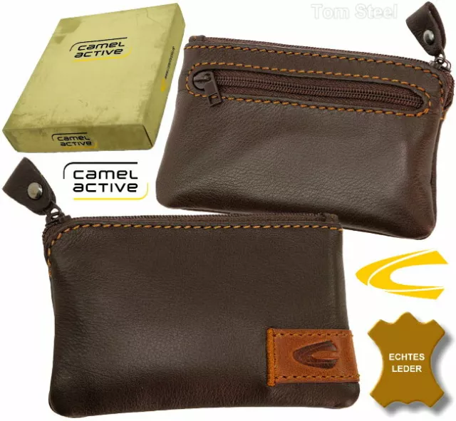 CAMEL ACTIVE Schlüsseletui Schlüssel Tasche Leder Mappe Braun key case brown