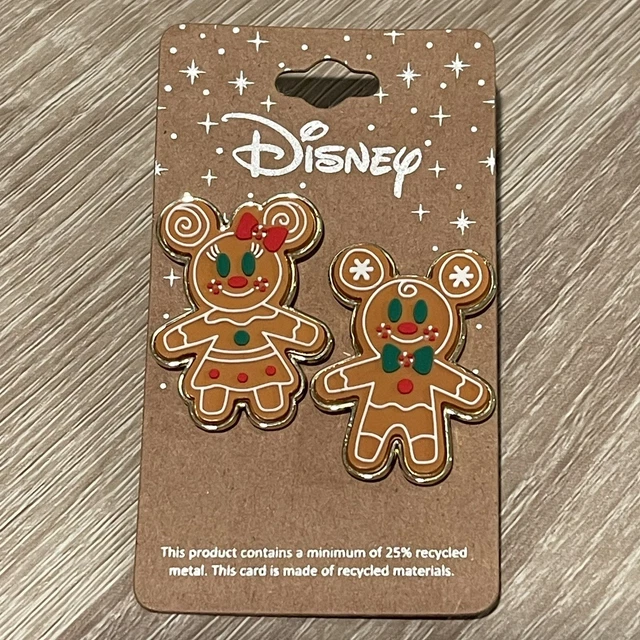 Loungefly Disney Mickey & Minnie Mouse Gingerbread Pin Set - Boxlunch Exclusive