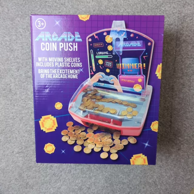 ARCADE COIN PUSH MACHINE. children/Kids Arcade Toy Game Gift