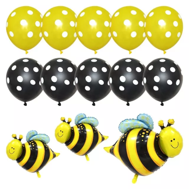 Juego de globos con tema de abeja amarilla látex boda cumpleaños niñas