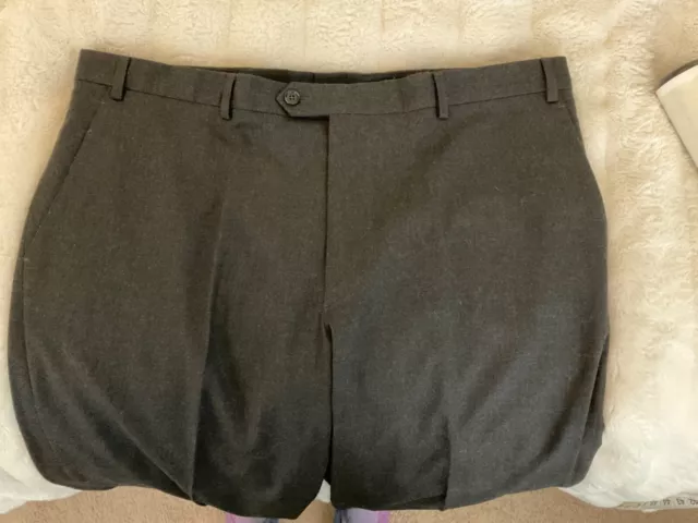Men's Armani Collezioni Charcoal Gray Dress Pants, Sz 38, Regular