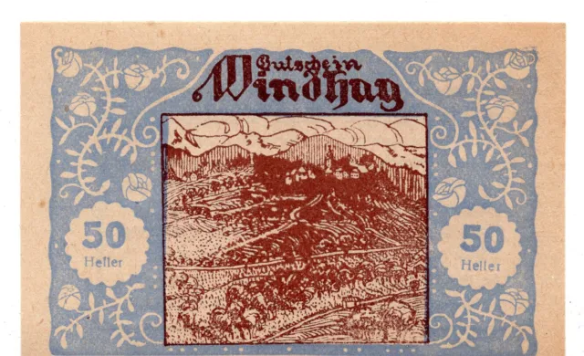 1920 Austria Notgeld Commune of Windhag 50 Heller (B245)