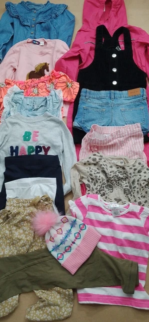 Girls Clothes Bundle 3-4 Years Jumper Denim Shorts Leggings Puddle Suit Dress