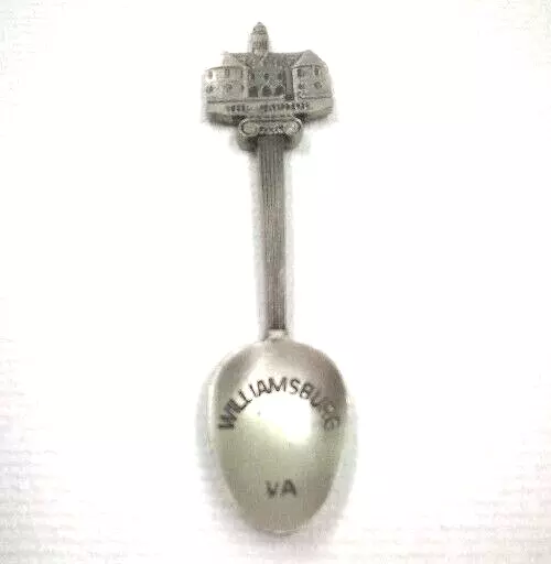 Pewter Souvenir Spoon Williamsburg Va. The Capitol