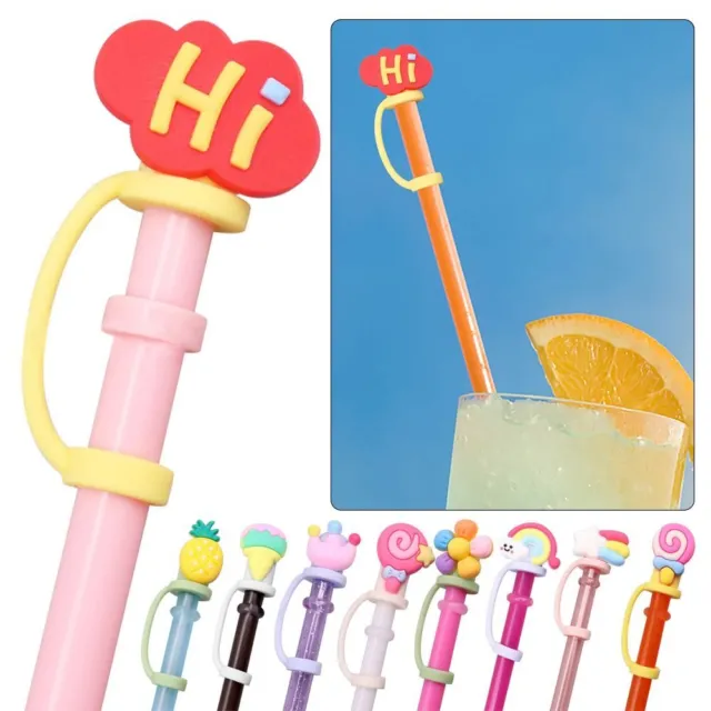 Airtight Drinking Dust Cap Silicone Plugs Cover Silicone Straw Plug  Outdoor