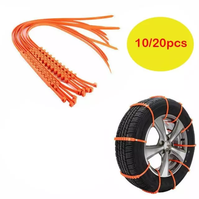 Winter Anti-skid Chains for Car SUV Snow Mud Wheel Tire Thickened Tire 1-20 PCS