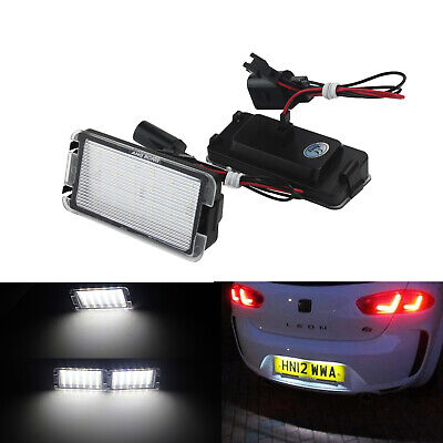 ANG RONG 2x Canbus Feux de Plaque D'immatriculation LED Lampe Seat Ibiza 6K 6L 1999-2008 